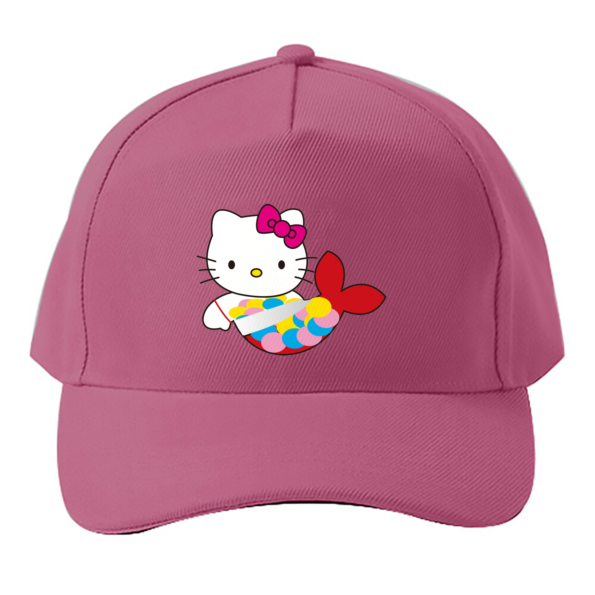 （画像用） Hello Kitty ハローキティ ベースボールキャップ 綿100％ 男女兼用 帽子 スポーツ